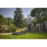 Stanley 18V V20 4Ah set 34 cm grasmaaier Zwart/geel, Accu en oplader inbegrepen