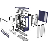 Thermaltake  big tower behuizing Paars/zwart | 2x USB-A | 1x USB-C | Window