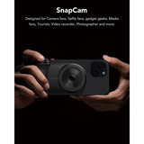 VEGER SnapCam draadloze powerbank (W0569) 5000mAh Zwart, PD 20W, QC 3.0, BT, USB-C, iPhone 12-serie en nieuwer