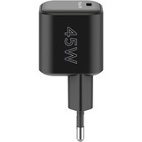 goobay 45W GaN USB-C PD Multiport Quick Charger Nano  Zwart