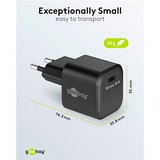 goobay 45W GaN USB-C PD Multiport Quick Charger Nano  Zwart