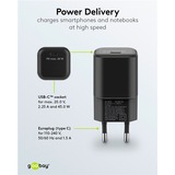 goobay 45W GaN USB-C PD Multiport Quick Charger Nano  Zwart