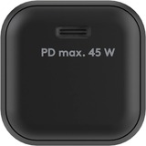 goobay 45W GaN USB-C PD Nano Multiport snellader Zwart, 1x USB-C