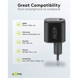 goobay 45W GaN USB-C PD Nano Multiport snellader Zwart, 1x USB-C
