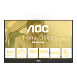 AOC 16T20E2 15.6" monitor Zwart, 1x Mini HDMI, 1x USB-C, Audio