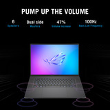 ASUS ROG Zephyr G16 GU605CP-QR007W 16"  Copilot+ gaming laptop Grijs | Ultra 9 285H | RTX 5070 | 32 GB | 1 TB SSD | 240 Hz