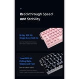 ATK 68 RX eSports Hall Effect Keyboard Wit, US lay-out (QWERTY), 65%