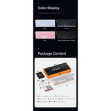 ATK 68 RX eSports Hall Effect Keyboard Wit, US lay-out (QWERTY), 65%