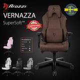 Arozzi Vernazza Supersoft Fabric - Brown gamestoel Bruin