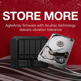 Asustor Drivestor 2 Gen2 (AS1202T) incl. 2x IronWolf 8 TB nas Zwart, LAN, USB