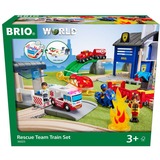 BRIO Rescue Team Train Set Constructiespeelgoed