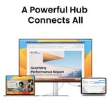 BenQ MA320U MacBook monitor voor allround professionals 31.5" 4K Ultra HD Zilver/zwart, 2x HDMI, 2x USB-C, 2x USB-A