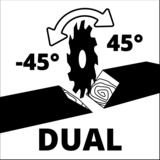 Einhell Afkort- en Verstekzaag TC-SM 2131/1 Dual kap- & verstekzaag Rood/zwart