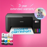 Epson EcoTank ET-2860 A4 multifunctionele Wi-Fi-printer met inkttank all-in-one inkjetprinter Zwart, Scannen, Kopiëren, inclusief tot 3 jaar inkt