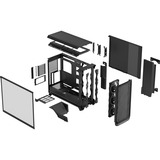 Fractal Design Meshify 3 XL RGB big tower behuizing Zwart | 2x USB-A | 1x USB-C | RGB | Tempered Glass