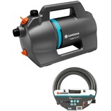 GARDENA Besproeiingspomp 4100 Silent, aanzuigslang set Donkergrijs/turquoise, 550 Watt, Model 2023