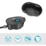 GARDENA Complete set Pipeline Irrigatiesysteem AquaPrecise op zonne-energie voor gazon sprinklersysteem Grijs/turquoise