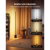 Govee Floor Lamp 2 Zwart, 2,4GHz wifi, Bluetooth