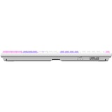 HelloGanss HS108T GC09 RGB mechanisch toetsenbord Wit, US lay-out (QWERTY), Gateron Yellow, 100%, RGB leds, PBT Doubleshot keycaps, hot swap, 2,4 GHz / Bluetooth / USB-C