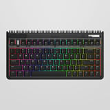Iqunix OG80 Dark Side Wireless Mechanical Keyboard Zwart, US lay-out (QWERTY), Gateron Red, 80% (TKL)	, RGB leds, Hot-swappable, PBT, 2.4GHz | Bluetooth 5.1 | USB-C