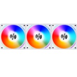 Lian Li UNI FAN AL120 Triple Pack case fan Wit, RGB leds, 4-pins PWM fan-connector, Incl. controller