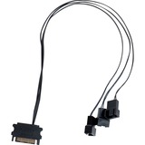 Lian Li UNI FAN SL120 LCD Wireless Reverse Blade RGB case fans Wit, 3 stuks, 120 x 124.5 x 28 mm, PWM