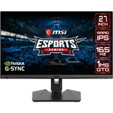 MSI Optix MAG274QRF-QD 27" gaming monitor Zwart, 2x HDMI, 1x DisplayPort, 2x USB-A 2.0, 1x USB-B, 1x USB-C, 165 Hz