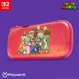 PowerA Dunne beschermhoes voor Nintendo Switch 2 - Mario en vrienden tas Zwart/geel