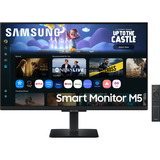 SAMSUNG Smart Monitor M5 M50F 27"  Zwart, 2x HDMI, USB-A, Wi-Fi 5, BT