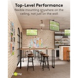 goobay Ceiling TV Mount Basic (M), 23 tot 55 inch plafondhouder Zwart