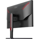 AOC Q27G3XMN/BK 27" gaming monitor Zwart/rood, 2x HDMI, 1x DisplayPort, 180 Hz