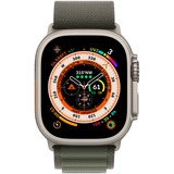Apple Watch Ultra smartwatch 49 mm, Groen Alpine-bandje Medium, Titanium, GPS + Cellular