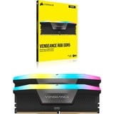 Corsair 32 GB DDR5-6000 Kit werkgeheugen Zwart, CMH32GX5M2E6000C36, Vengeance RGB, XMP