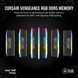 Corsair 32 GB DDR5-6000 Kit werkgeheugen Zwart, CMH32GX5M2E6000C36, Vengeance RGB, XMP