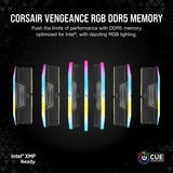 Corsair 32 GB DDR5-6000 Kit werkgeheugen Zwart, CMH32GX5M2E6000C36, Vengeance RGB, XMP