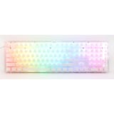 Ducky One 3 Aura White RGB mechanisch toetsenbord Wit, US lay-out (QWERTY), Cherry MX Red, 100%, ABS Double Shot, hot swap