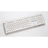 Ducky One 3 Aura White RGB mechanisch toetsenbord Wit, US lay-out (QWERTY), Cherry MX Red, 100%, ABS Double Shot, hot swap