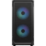 Fractal Design Focus 2 RGB TG Clear Tint midi tower behuizing Zwart | 2x USB-A | RGB | Window