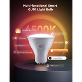 Govee GU10 Wifi&BLE RGBWW Smart led-lamp 2 stuks, 2.4 GHz wifi, Bluetooth