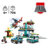 LEGO City - Hoofdkwartier van hulpdienstvoertuigen Constructiespeelgoed 60371