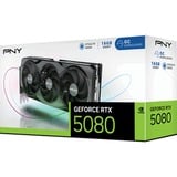 PNY GeForce RTX 5080 OC grafische kaart DLSS 4, 3x DisplayPort, 1x HDMI 2.1