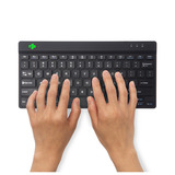 R-Go Tools Compact Break, toetsenbord Zwart, US lay-out, Scissor switches, Bluetooth 5.0