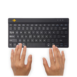 R-Go Tools Compact Break, toetsenbord Zwart, US lay-out, Scissor switches, Bluetooth 5.0