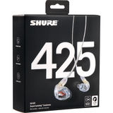 SHURE SE425 Pro Professional Sound Isolating Earphones in-ear oortjes Transparant