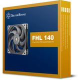 SilverStone FHL140 case fan Zwart, 140 x 140 x 32 mm, PWM
