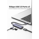 Ugreen Interface hub USB 3.2 Gen 1 (3.1 Gen 1) Type-C usb-hub Zilver
