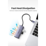 Ugreen Interface hub USB 3.2 Gen 1 (3.1 Gen 1) Type-C usb-hub Zilver
