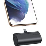 VEGER PlugOn (W0556/V0556) 5000mAh powerbank Zwart, PD 22,5W, QC 3.0, 3A, USB-C