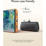 VEGER PlugOn (W0556/V0556) 5000mAh powerbank Zwart, PD 22,5W, QC 3.0, 3A, USB-C