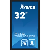 iiyama ProLite TF3239AS-B1AG 31.5" Public Display Zwart, 2x HDMI, DisplayPort, 2x USB-A, USB-B, RJ-45